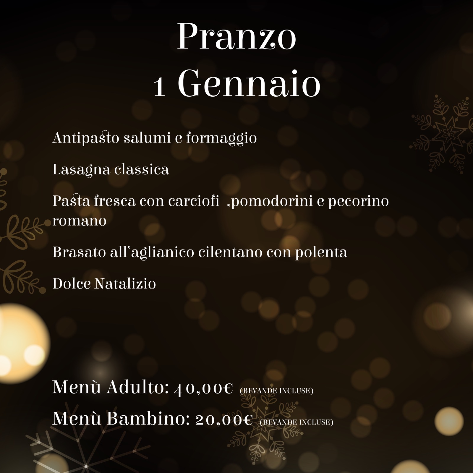 Cenone San Silvestro