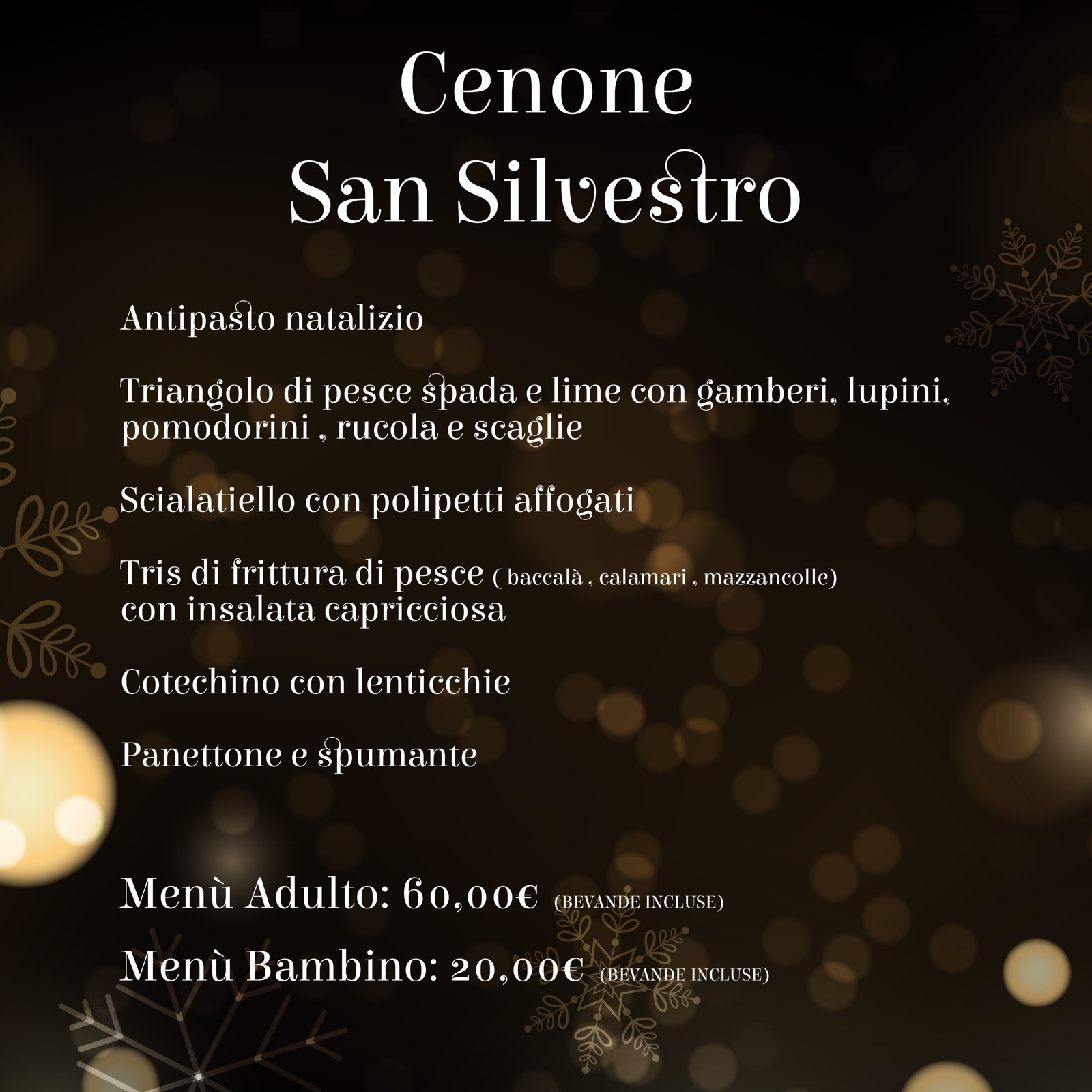 Cenone San Silvestro